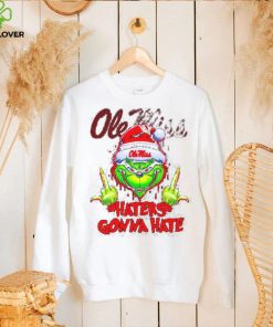 Ole Miss Rebels Grinch middle finger haters gonna hate shirt