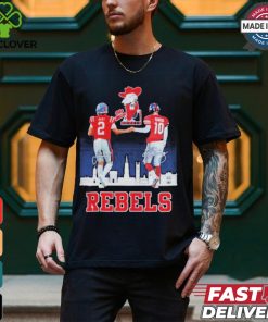 Ole Miss Rebels Jaxson Dart And Eli Manning Rebels City Signatures T hoodie, sweater, longsleeve, shirt v-neck, t-shirts