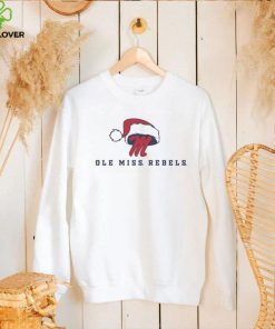 Ole Miss Rebels Logo With Santa Hat Christmas Shirt