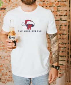 Ole Miss Rebels Logo With Santa Hat Christmas Shirt