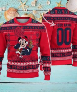 Ole Miss Rebels Mickey Player Custom Name And Number Ugly Christmas Sweater
