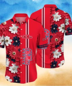 Ole Miss Rebels NCAA Flower Hawaiian Shirt