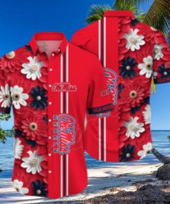 Ole Miss Rebels NCAA Flower Hawaiian Shirt