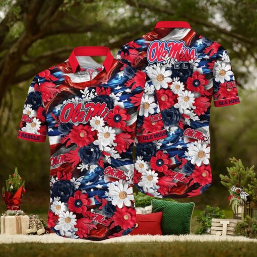 Ole Miss Rebels NCAA2 Hawaii Shirt Independence Day