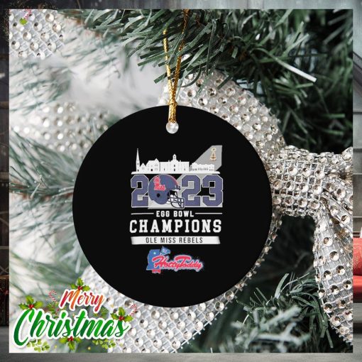 Ole Miss Rebels Ole Miss Egg Bowl University of Mississippi Hotty Toddy Gosh Almighty Champions 2023 Ornament