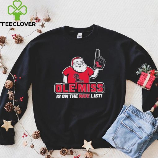 Ole Miss Rebels Santa’s Nice List Merry Christmas Shirt