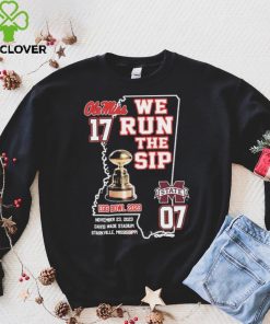 Ole Miss Rebels We Run The Sip Egg Bowl 2023 Beat MSU Shirt