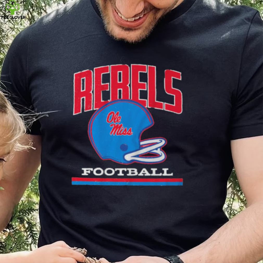 Ole Miss Rebels baseball vintage football helmet shirt