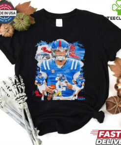 Ole Miss Rebels football Jaxson Dart graphic retro shirt