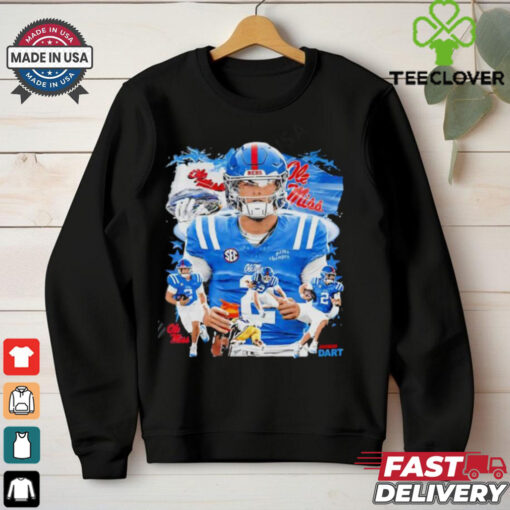 Ole Miss Rebels football Jaxson Dart graphic retro shirt