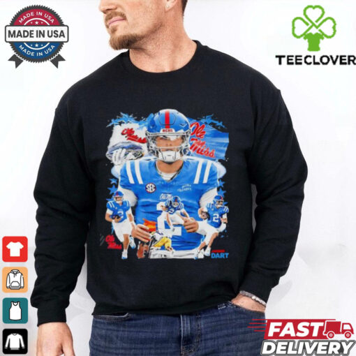 Ole Miss Rebels football Jaxson Dart graphic retro shirt