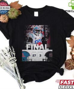 Ole Miss wins 27 3 Carolina football 2024 game final score shirt