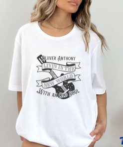 Oliver Anthony Livin in the New World With an Old Soul Guitar Shirt