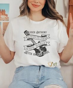 Oliver Anthony Livin in the New World With an Old Soul Guitar Shirt