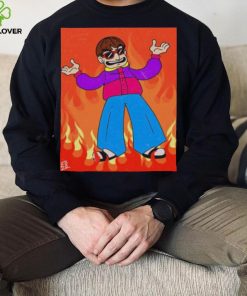 Oliver Tree In Flames Shirt