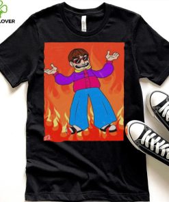Oliver Tree In Flames Shirt