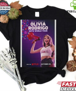 Olivia Rodrigo Guts World Tour Netflix Out On October 29 2024 Unisex T Shirt