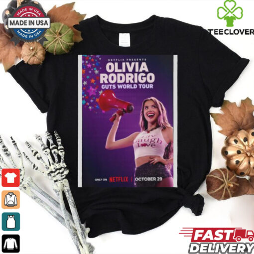 Olivia Rodrigo Guts World Tour Netflix Out On October 29 2024 Unisex T Shirt
