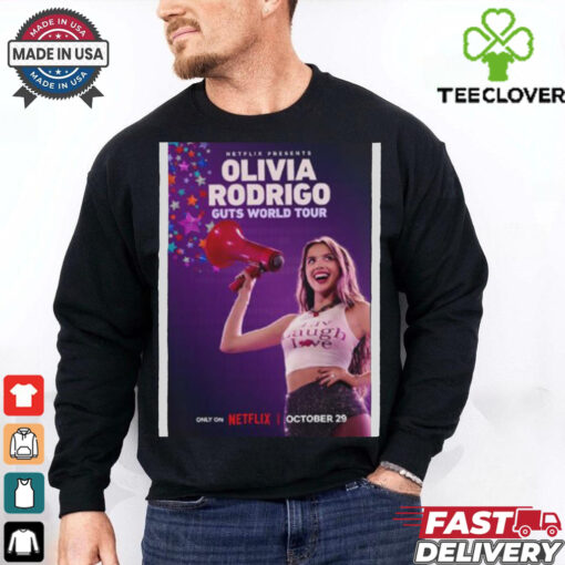 Olivia Rodrigo Guts World Tour Netflix Out On October 29 2024 Unisex T Shirt