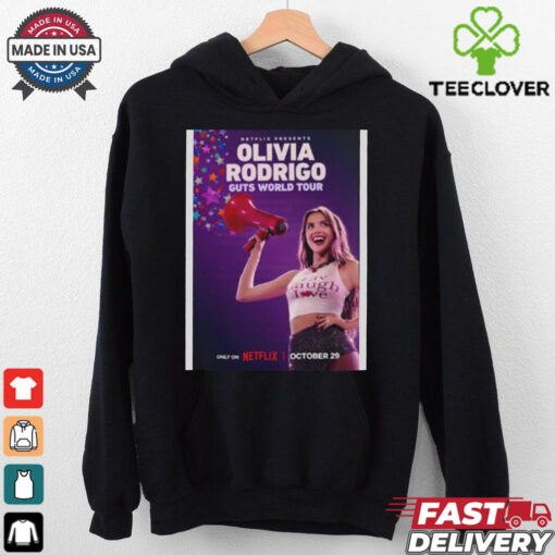 Olivia Rodrigo Guts World Tour Netflix Out On October 29 2024 Unisex T Shirt