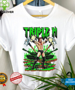 Triple H WWE cartoon graphic shirt