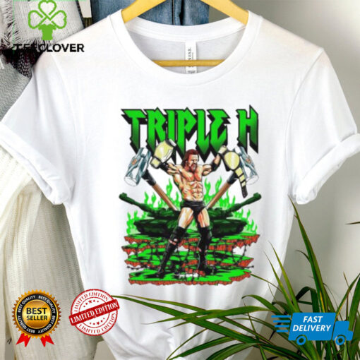 Triple H WWE cartoon graphic shirt