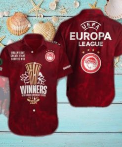 Olympiacos 2024 Winners Europa Conference League Hawaiian Shirt