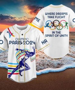 Olympic Paris 2024 Where Dreams Take Flight In The Spirit Of Unity Custom Baseball Jersey