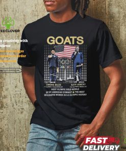 Olympic Paris Goats Katie Ledecky Simone Biles USA Gymnastics Signatures Shirt