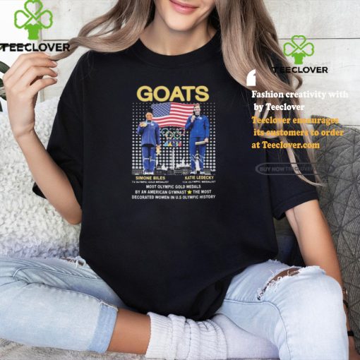 Olympic Paris Goats Katie Ledecky Simone Biles USA Gymnastics Signatures hoodie, sweater, longsleeve, shirt v-neck, t-shirt