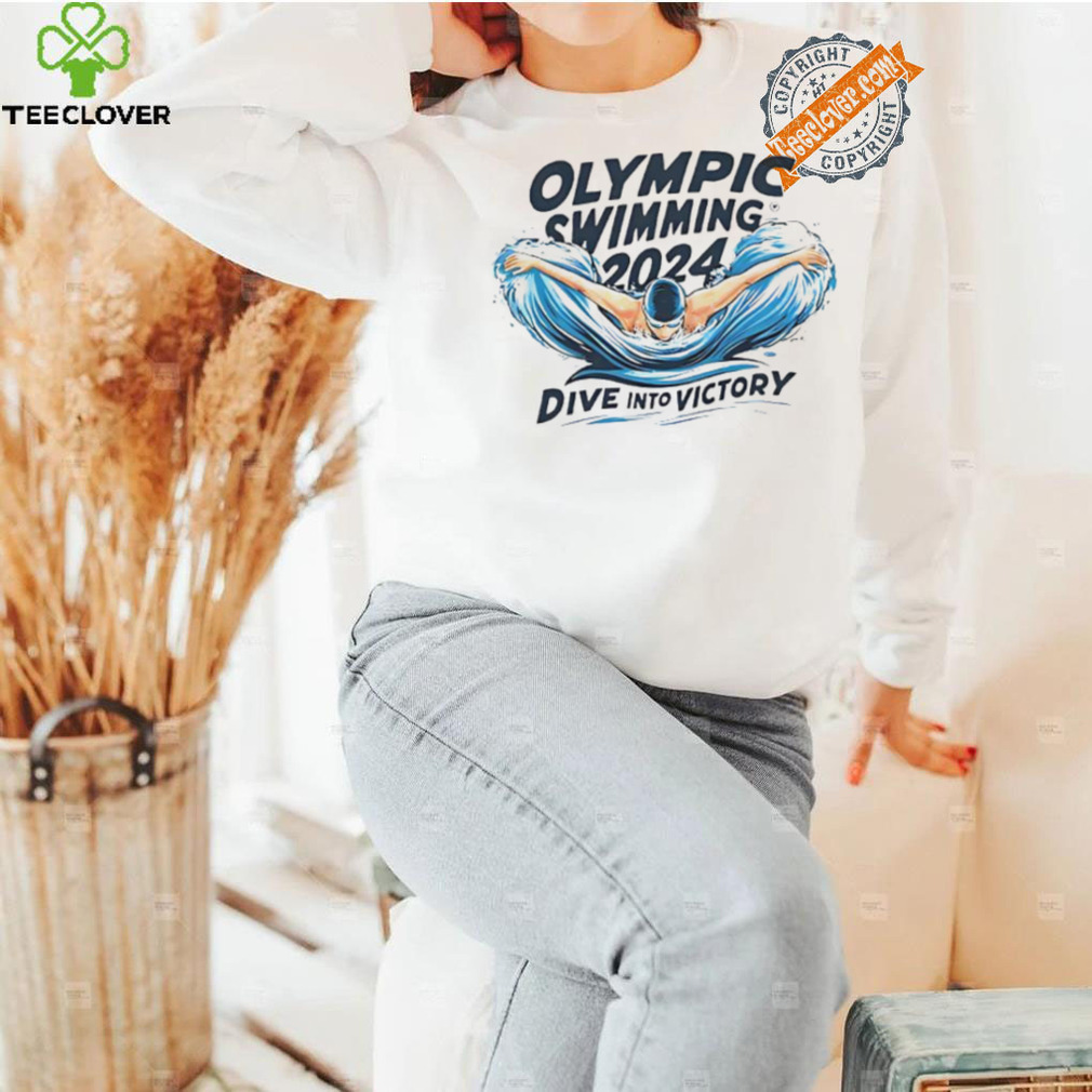 Olympic swimming 2024 dive into victory shirt Olympic swimming 2024 dive into victory shirt