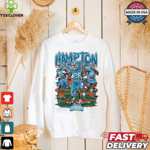Omarion Hampton North Carolina Tar Heels Planet Euphoria Artwork t shirt