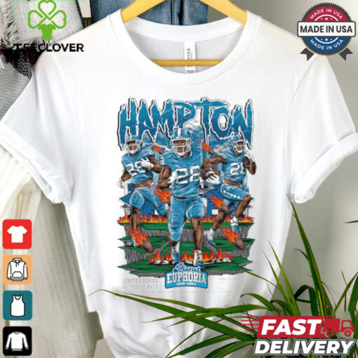 Omarion Hampton North Carolina Tar Heels Planet Euphoria Artwork t shirt