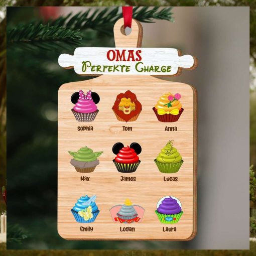 Omas Perfekte Charge, Cupcake Kinderornament, Weihnachtsgeschenk Für Die Familie