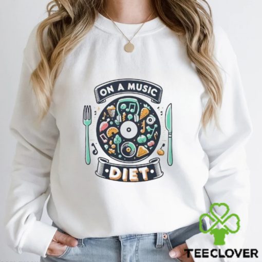 On A Music Diet Audiophile T Shirt