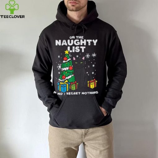 On Naughty List Regret Nothing Cat Fun Christmas Xmas Women Unisex Shirt