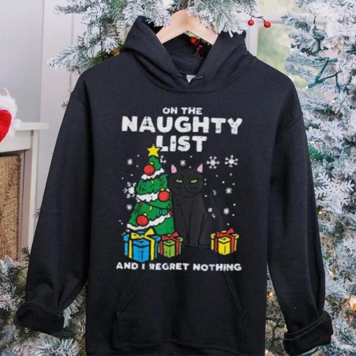 On Naughty List Regret Nothing Cat Fun Christmas Xmas Women Unisex Shirt