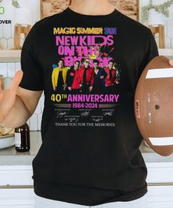 On The Lock Magic Summer 2024 New Kids On The Bho 40Th Anniversary 1984 2024 Jonathan Knight Jordan Knight Donnie Wahlberg Danny Wood Thank You For The Memories Joey Mcintyre Tshirt