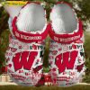 On Wisconsin Badgers Basketball Crocs For Adults