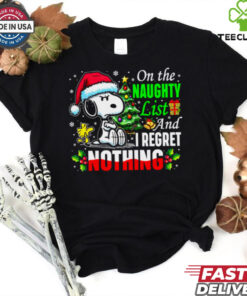 On the Naughty List and Proud of It Christmas T Shirt