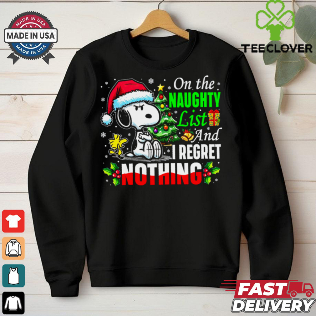 On the Naughty List and Proud of It Christmas T Shirt On the Naughty List and Proud of It Christmas T Shirt