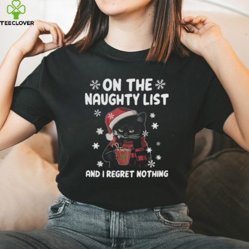 On the naughty list cat Hooded Sweatshirt