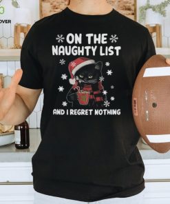 On the naughty list cat Hooded Sweatshirt