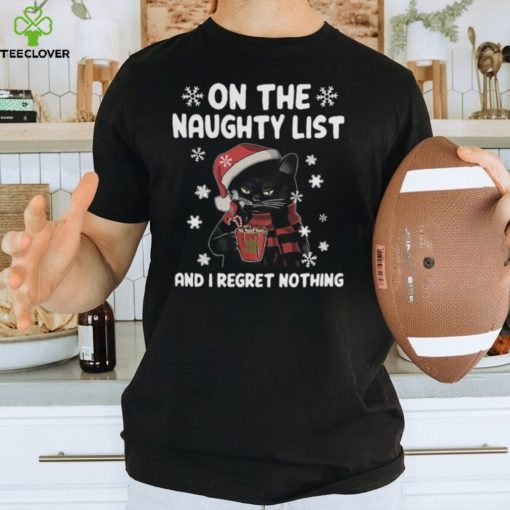 On the naughty list cat Hooded Sweatshirt