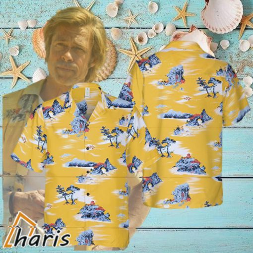 Once Upon A Time In Hollywood Movie Brad Pitt Hawaiian Shirt