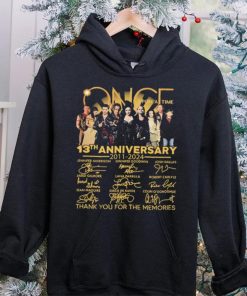 Once Upon A Time Signatures 13th Anniversary 2011 2024 Thank You For The Memories for Movie Lover Shirt