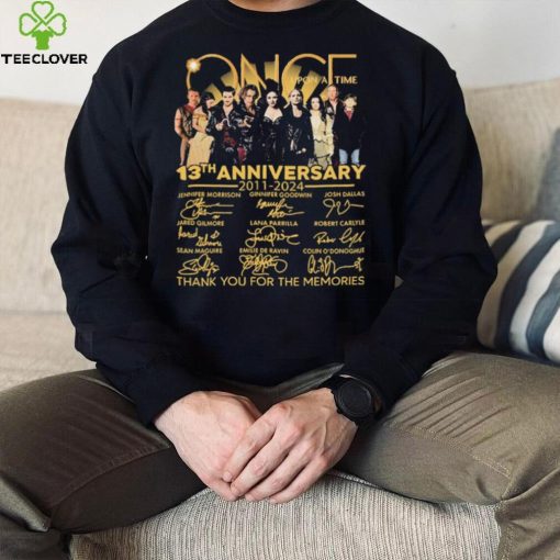 Once Upon A Time Signatures 13th Anniversary 2011 2024 Thank You For The Memories for Movie Lover Shirt