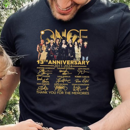 Once Upon A Time Signatures 13th Anniversary 2011 2024 Thank You For The Memories for Movie Lover Shirt