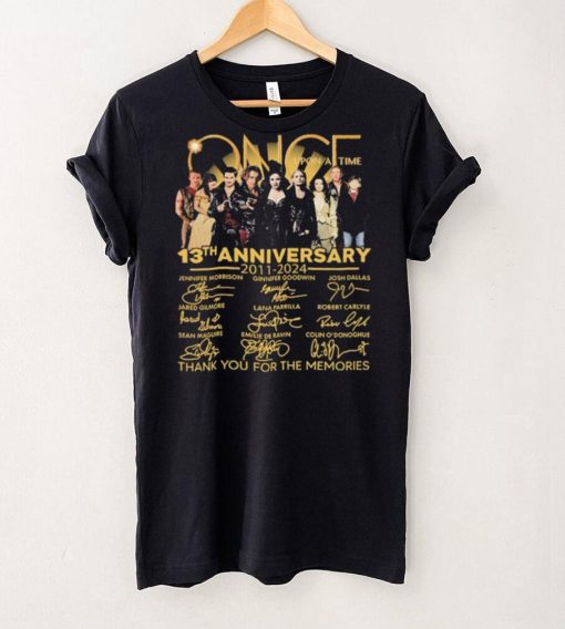 Once Upon A Time Signatures 13th Anniversary 2011 2024 Thank You For The Memories for Movie Lover Shirt