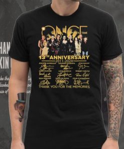 Once Upon A Time Signatures 13th Anniversary 2011 2024 Thank You For The Memories for Movie Lover Shirt